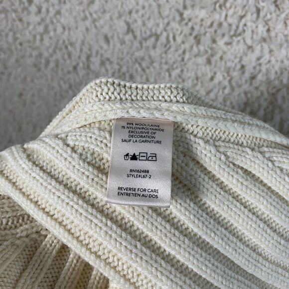 LITA by Ciara NWT Cream Long Sleeve Rubbed Turtle Neck Sweater Women’s Size S - Picture 5 of 8